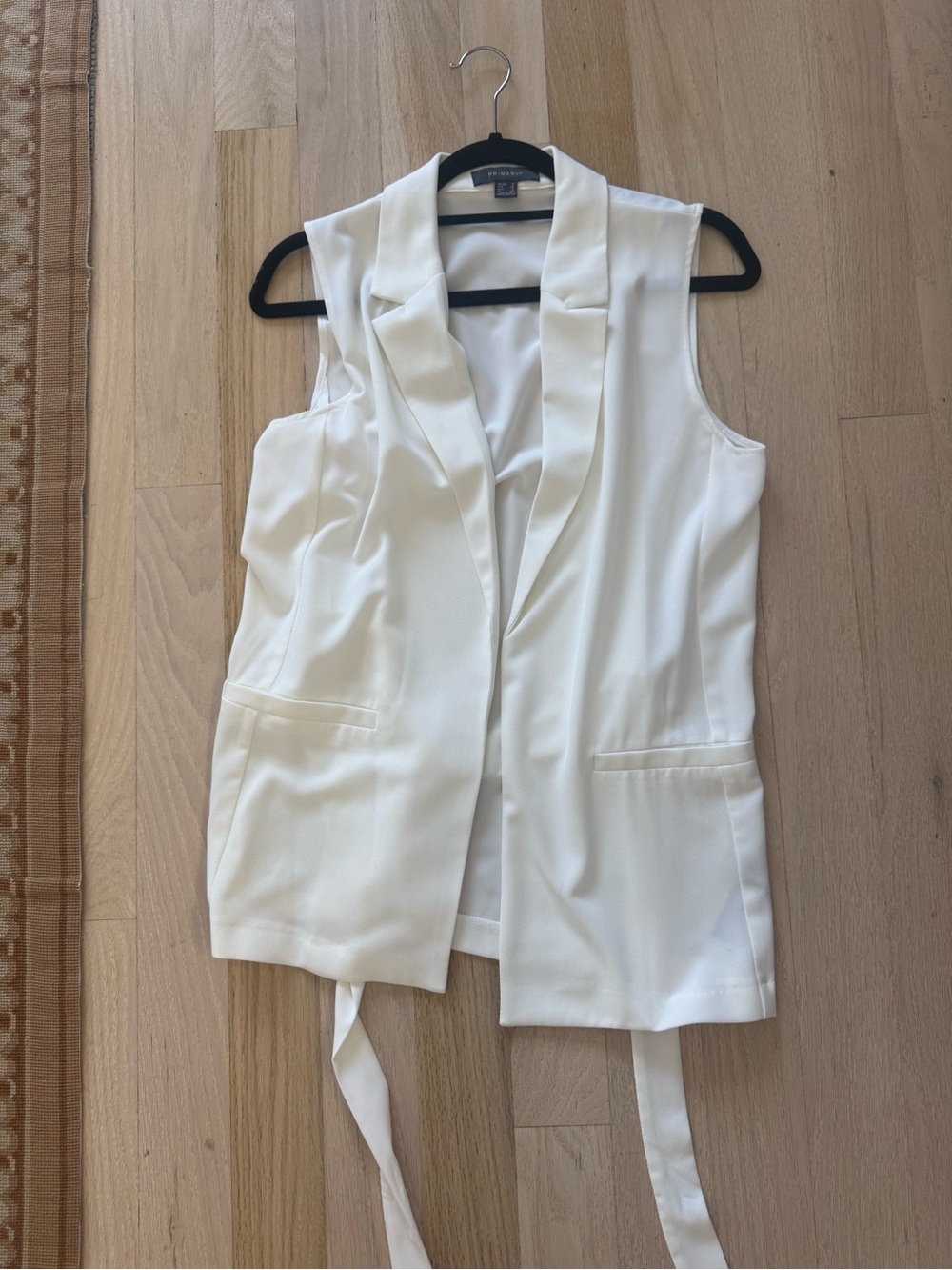 Sleeveless White Blazer Vest Primark